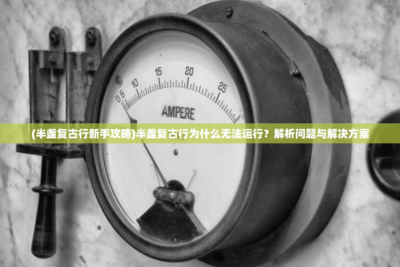 (半盏复古行新手攻略)半盏复古行为什么无法运行？解析问题与解决方案